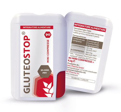 GLUTEOSTOP 90 MINI TABLETS - Farmacia Puddu Baire S.r.l.