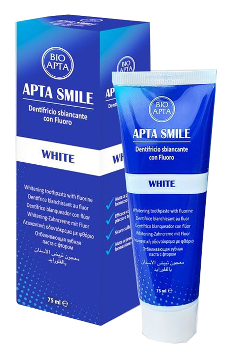 APTASMILE DENTIFRICIO SBIANCANTE 75 ML - Farmacia Puddu Baire S.r.l.