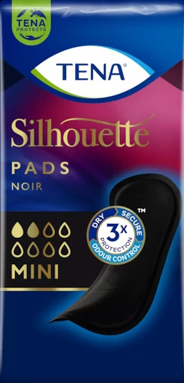 ASSORBENTE NERO INCONTINENZA LEGGERA TENA SILHOUETTE NOIR MINI 18 PEZZI - Farmacia Puddu Baire S.r.l.