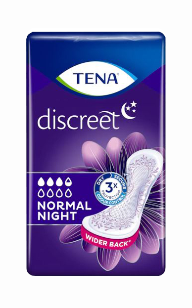 ASSORBENTE TENA DISCREET NORMAL NIGHT 10 PEZZI - Farmacia Puddu Baire S.r.l.