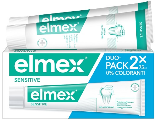 ELMEX SENSITIVE DENTIFRICIO BITUBO 2X75 ML - Farmacia Puddu Baire S.r.l.