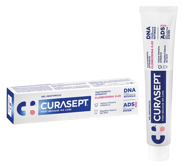 CURASEPT DENTIFRICIO 0,20 75 ML ADS+DNA - Farmacia Puddu Baire S.r.l.