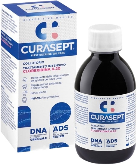 CURASEPT COLLUTORIO 0,20 ADS + DNA 200 ML - Farmacia Puddu Baire S.r.l.