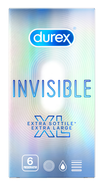 PROFILATTICO DUREX INVISIBLE XL 6 PEZZI - Farmacia Puddu Baire S.r.l.