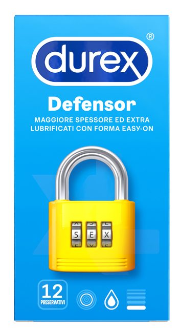 PROFILATTICO DUREX DEFENSOR 12 PEZZI - Farmacia Puddu Baire S.r.l.