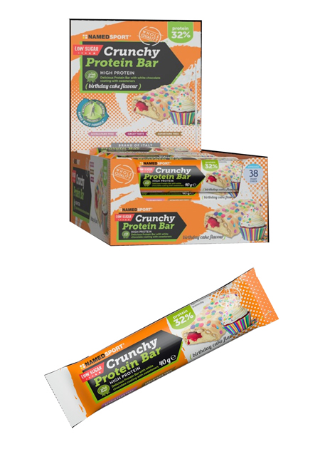 CRUNCHY PROTEINBAR BIRTHDAY CAKE 40 G - Farmacia Puddu Baire S.r.l.