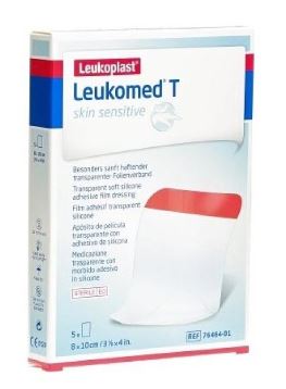 LEUKOMED T SKIN SENSITIVE MEDICAZIONE POST-OPERATORIA TRASPARENTE CON MASSA ADESIVA IN SILICONE 8X10 CM 5 PEZZI - Farmacia Puddu Baire S.r.l.