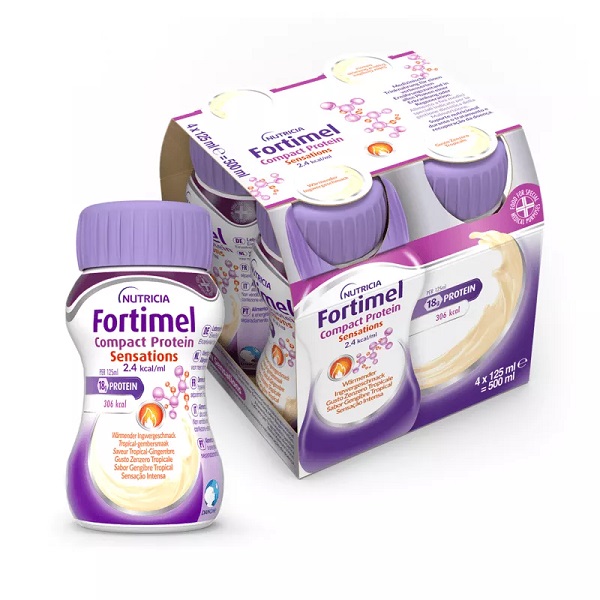 FORTIMEL COMPACT PROTEIN HOT TROPICAL ZENZERO 4 X 125 ML - Farmacia Puddu Baire S.r.l.