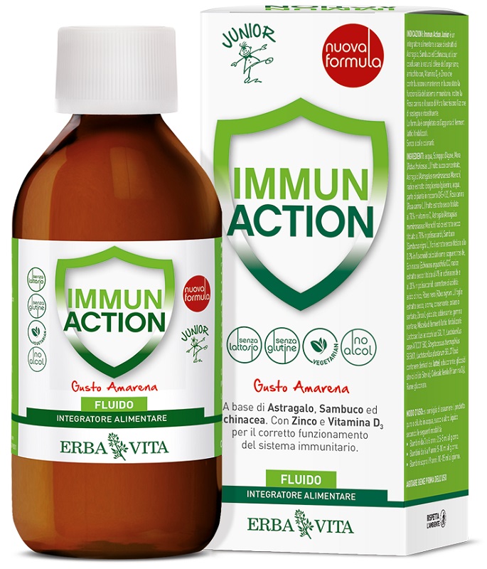 IMMUN ACTION FLUIDO JUNIOR 200 ML - Farmacia Puddu Baire S.r.l.