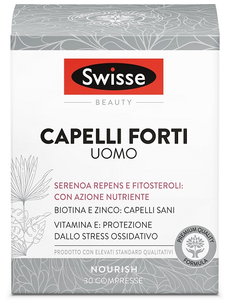 SWISSE CAPELLI FORTI UOMO 30 COMPRESSE - Farmacia Puddu Baire S.r.l.