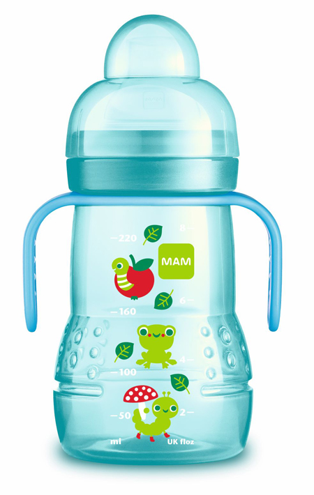 MAM TRAINER 220 ML 4+ BECCUCCIO SOFT SILICONE FEMMINA - Farmacia Puddu Baire S.r.l.