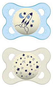 MAM SUCCHIETTO ORIGINAL NIGHT 2-6 MESI SILICONE MASCHIO 2 PEZZI - Farmacia Puddu Baire S.r.l.