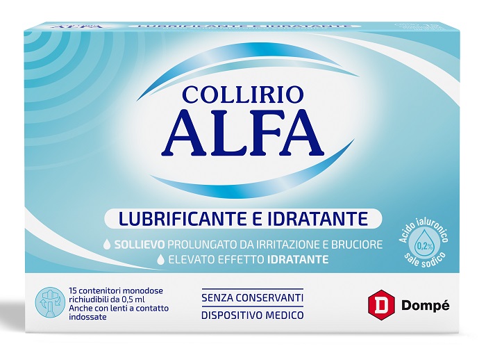 COLLIRIO ALFA LUBRIFICANTE/IDRATANTE 15 FIALE MONODOSE - Farmacia Puddu Baire S.r.l.