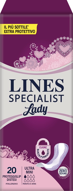 PANNOLONE SAGOMATO LINES SPECIALIST ULTRAMINI 20 PEZZI - Farmacia Puddu Baire S.r.l.