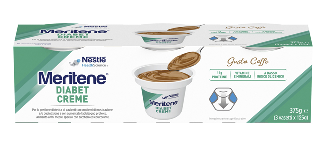 MERITENE DIABET CREME CAFFE' 3 X 125 G - Farmacia Puddu Baire S.r.l.