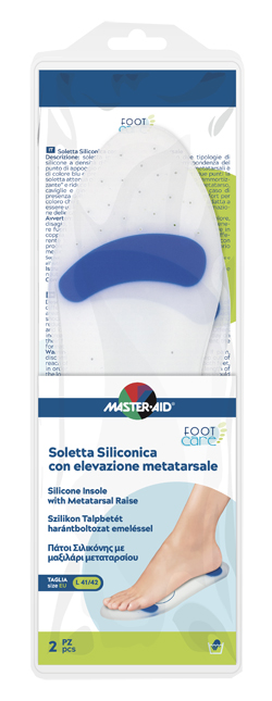 SOLETTA SILICONICA MASTER-AID FOOTCARE LARGE 41-42 METATARSO I6 - Farmacia Puddu Baire S.r.l.