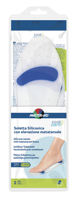 SOLETTA SILICONICA MASTER-AID FOOTCARE XL 43-44 METATARSO I7 - Farmacia Puddu Baire S.r.l.