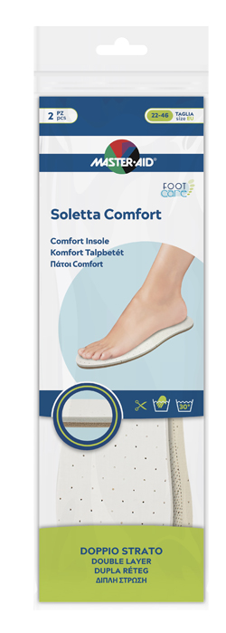 MASTER-AID FOOTCARE SOLETTA COMFORT RITAGLIABILE 2 PEZZI I1 - Farmacia Puddu Baire S.r.l.