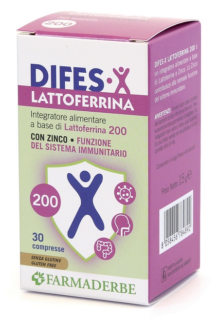 DIFES X LATTOFERRINA 200 30 COMPRESSE - Farmacia Puddu Baire S.r.l.