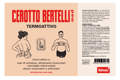 BERTELLI CEROTTO MED GRANDE 24 X 16 CM - Farmacia Puddu Baire S.r.l.