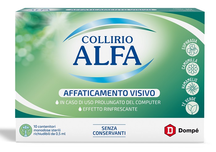 COLLIRIO ALFA AFFATICAMENTO VISIVO 10 PEZZI MONODOSE - Farmacia Puddu Baire S.r.l.