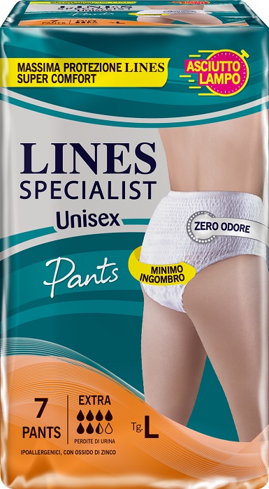 LINES SPECIALIST PANTS UNISEX EXTRA L 7 PEZZI - Farmacia Puddu Baire S.r.l.