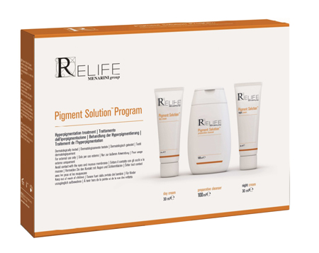 PIGMENT SOLUTION PROGRAM KIT DAY CREAM 30 ML + NIGHT CREAM 30 ML + CLEANSER 100 ML NUOVO PACKAGING MULTILINGUA - Farmacia Puddu Baire S.r.l.