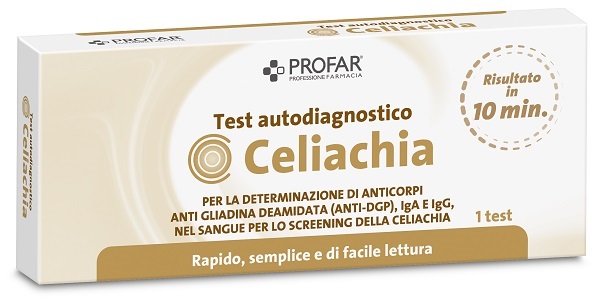 PROFAR TEST CELIACHIA TEST RAPIDO IMMUNOCROMATROGRAFICO A FLUSSO LATERALE 1 PEZZO - Farmacia Puddu Baire S.r.l.