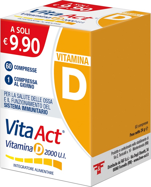 VITA ACT VITAMINA D 2000UI 60 COMPRESSE - Farmacia Puddu Baire S.r.l.