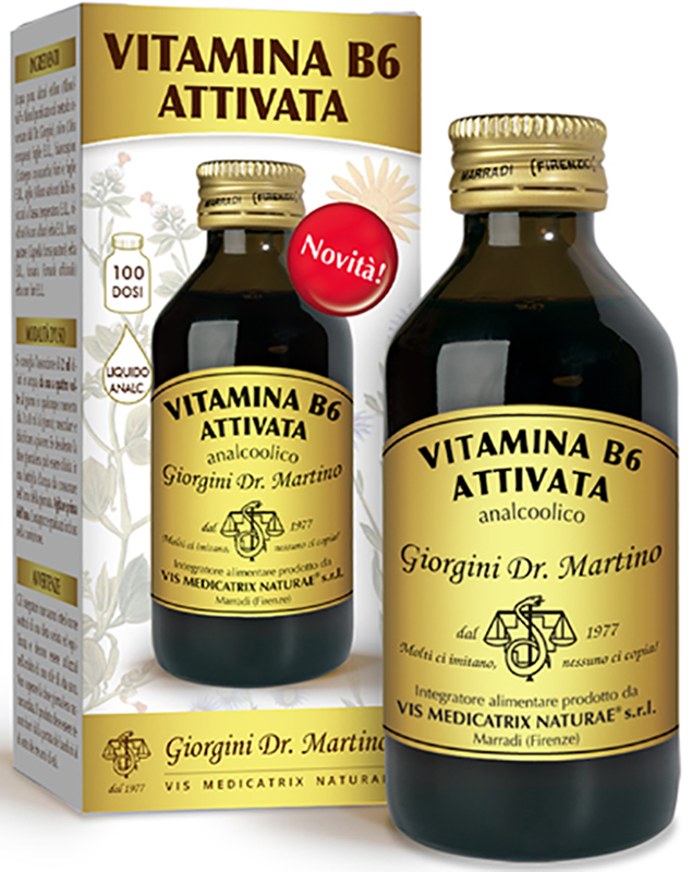 VITAMINA B6 ATTIVATA LIQUIDO ANALCOLICO 100 ML - Farmacia Puddu Baire S.r.l.