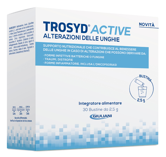 TROSYD ACTIVE ALTERAZIONI UNGHIE 30 BUSTINE - Farmacia Puddu Baire S.r.l.