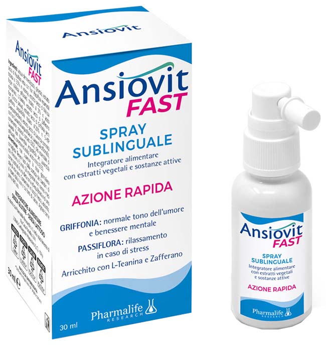 ANSIOVIT FAST SPRAY SUBLINGUALE 30 ML - Farmacia Puddu Baire S.r.l.