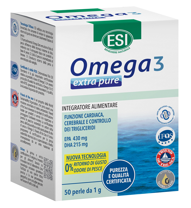 ESI OMEGA 3 EXTRA PURE 50 PERLE - Farmacia Puddu Baire S.r.l.