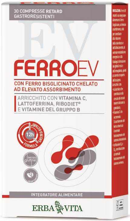 FERRO EV RETARD 30 COMPRESSE GASTRORESISTENTI - Farmacia Puddu Baire S.r.l.