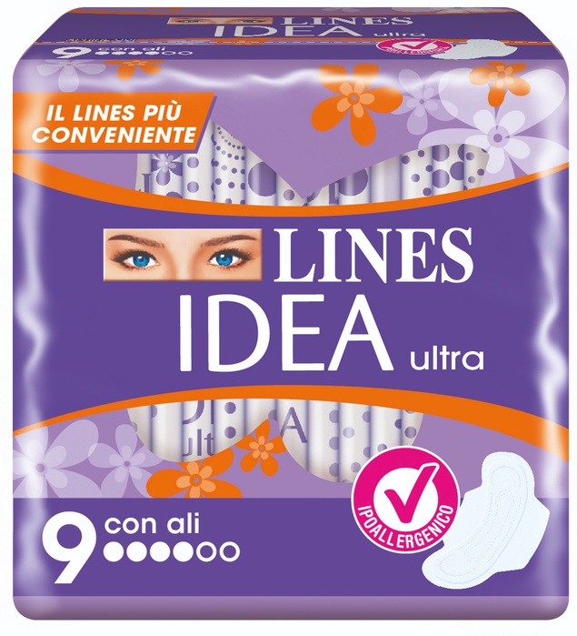 LINES IDEA ULTRA GIORNO ALI 9 PEZZI - Farmacia Puddu Baire S.r.l.