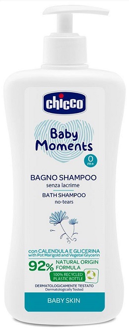 CHICCO BABY MOMENTS BAGNO SHAMPOO DELICATE 500 ML - Farmacia Puddu Baire S.r.l.