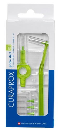 CURAPROX CPS 011 SCOVOLINO PRIME START 011 LIME GREEN 5 PEZZI - Farmacia Puddu Baire S.r.l.