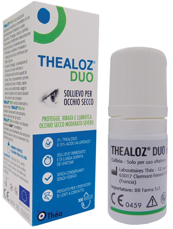 SOLUZIONE OCULARE THEALOZ DUO 10 ML - Farmacia Puddu Baire S.r.l.