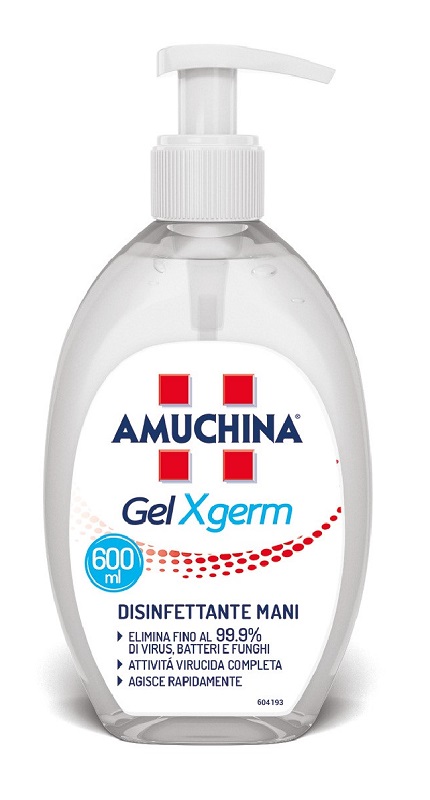 AMUCHINA GEL X-GERM DISINFETTANTE MANI 600 ML IT - Farmacia Puddu Baire S.r.l.