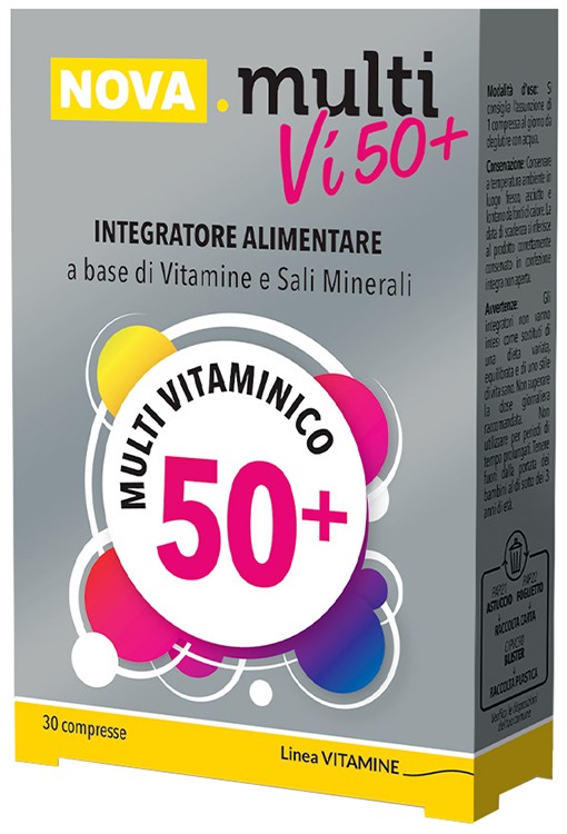 NOVA MULTIVI 50+ 30 COMPRESSE - Farmacia Puddu Baire S.r.l.