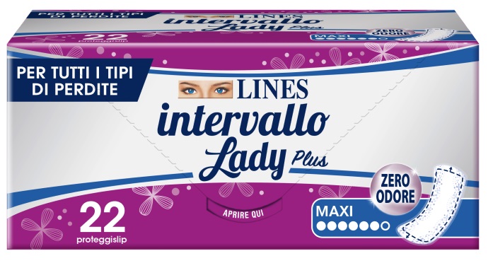 PROTEGGISLIP LINES INTERVALLO LADY PLUS MAXI 22 PEZZI - Farmacia Puddu Baire S.r.l.