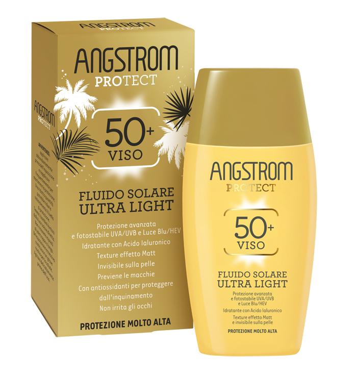 ANGSTROM FLUIDO SOLARE VISO ULTRA LIGHT SPF 50+ 40 ML - Farmacia Puddu Baire S.r.l.