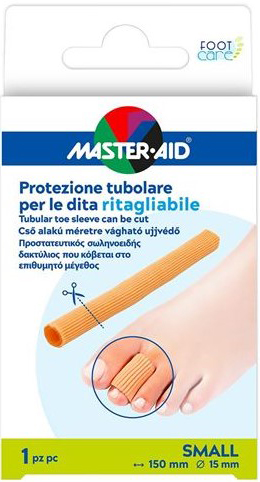 PROTEZIONE TUBOLARE MASTER-AID FOOTCARE RITAGLIABILE 15 CM 15 MM SMALL C6 - Farmacia Puddu Baire S.r.l.