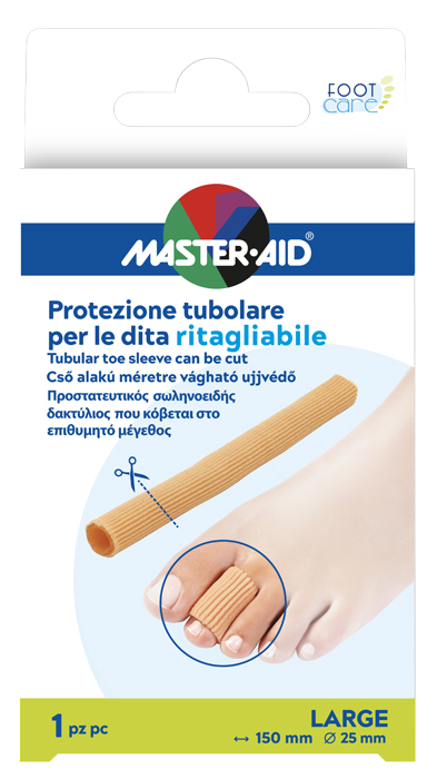 PROTEZIONE TUBOLARE MASTER-AID FOOTCARE RITAGLIABILE 15 CM 25 MM LARGE C8 - Farmacia Puddu Baire S.r.l.