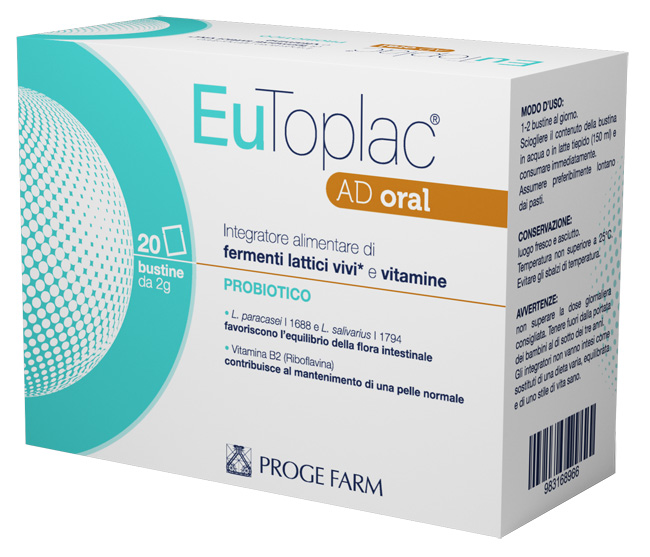 EUTOPLAC AD ORAL 20 BUSTINE - Farmacia Puddu Baire S.r.l.