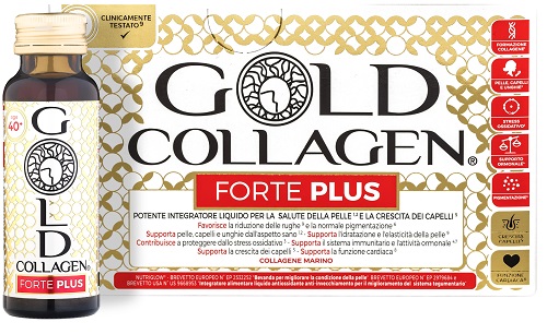 GOLD COLLAGEN FORTE PLUS 10 FLACONI DA 50 ML 5G COLLAGENE - Farmacia Puddu Baire S.r.l.