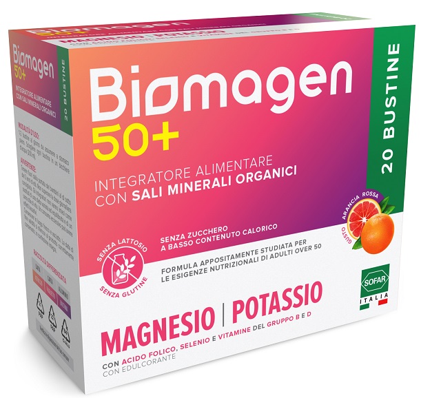 BIOMAGEN 50+ SENZA ZUCCHERI 20 BUSTINE - Farmacia Puddu Baire S.r.l.