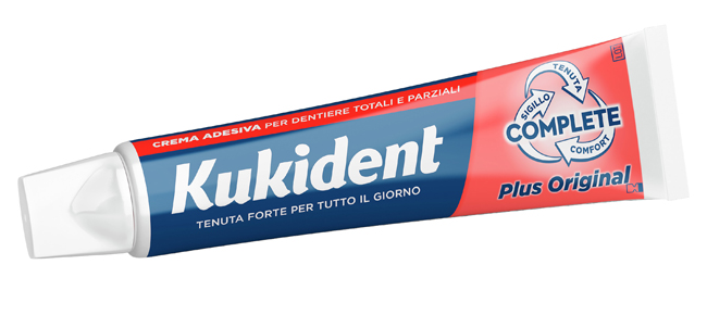 KUKIDENT PLUS ORIGINAL CREMA ADESIVA DENTIERE 65 G - Farmacia Puddu Baire S.r.l.