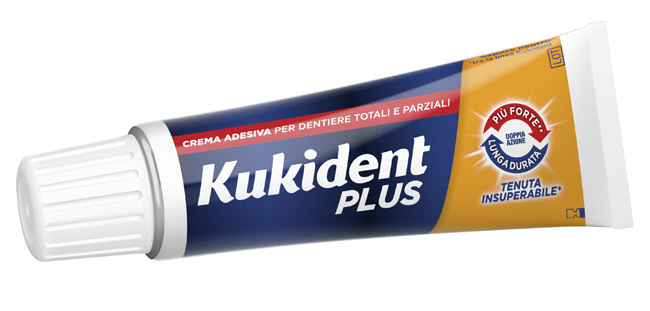 KUKIDENT PLUS DOPPIA AZIONE CREMA ADESIVA DENTIERE 40 G - Farmacia Puddu Baire S.r.l.