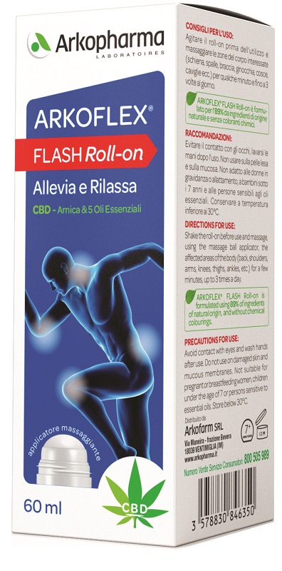 ARKOFLEX FLASH ROLL ON 60 ML - Farmacia Puddu Baire S.r.l.